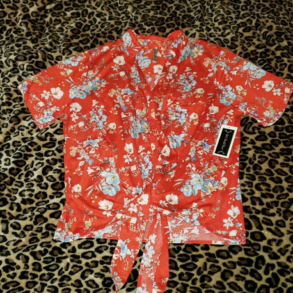 Hawaiian print shirt
